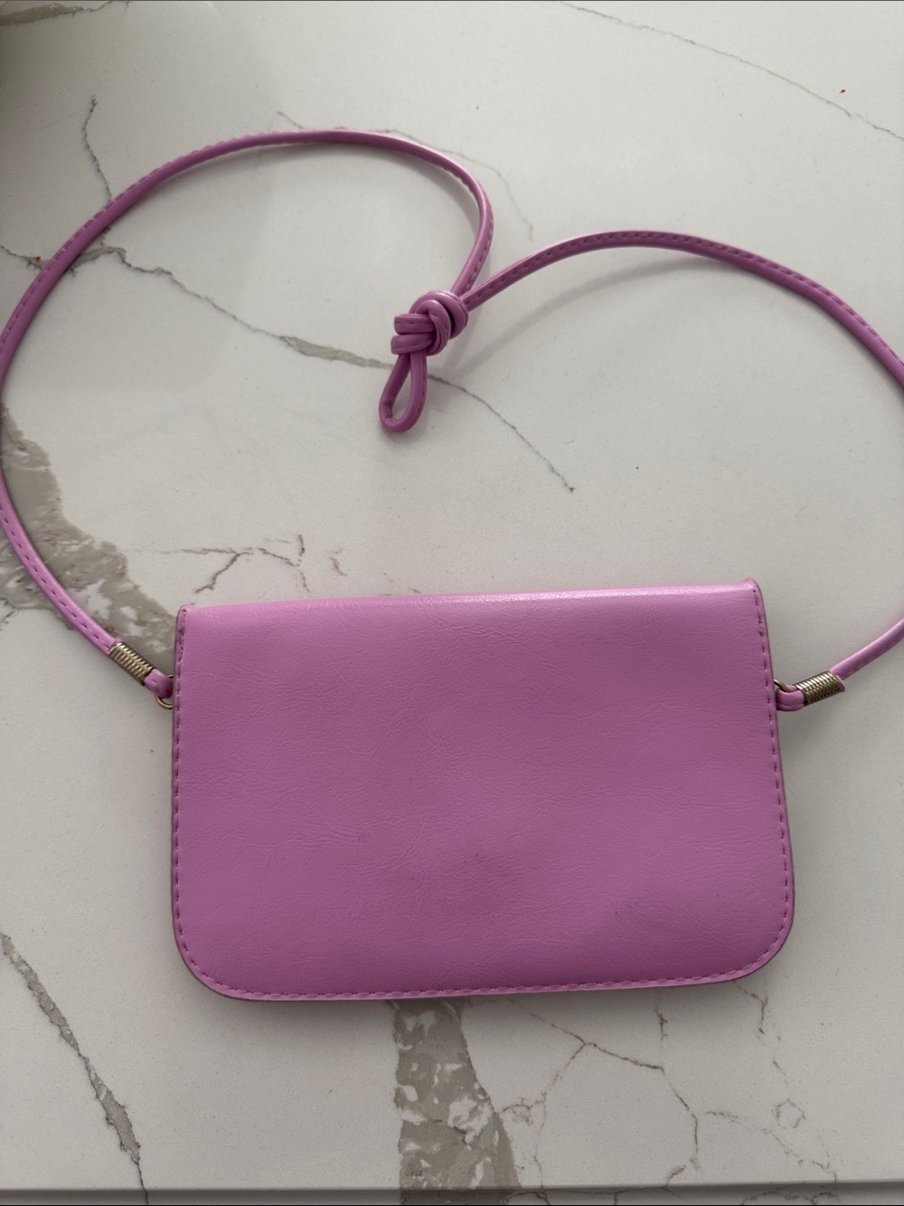 Kids Lilac Crossbody Bag with Sequin Eye Appliqué 8x5 - Picture 5 of 6